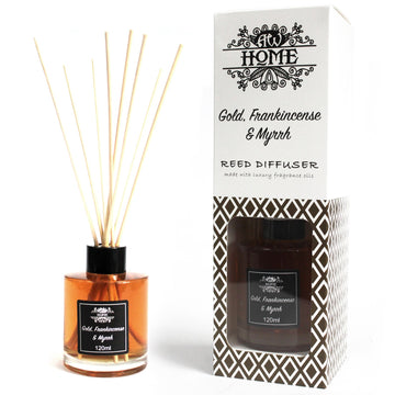 120ml Reed Diffuser - Gold, Frankincense & Myrrh - Hira Online